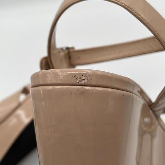 Prada - Platform WEdge Sandal - Cream Neutral - Size 41 or 8 - Picture 11 of 15